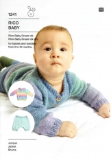 Knitting Pattern - Rico 1241 - Baby Dream DK - Jumper, Jacket & Shorts